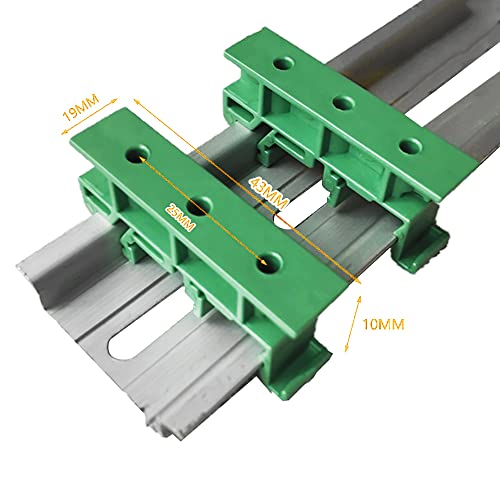VOANZO 10Pair DIN Rail Clip DIN Rail Mounting Adapter for PCB DIN C45 Rail Circuit Board Mounting - Image 3