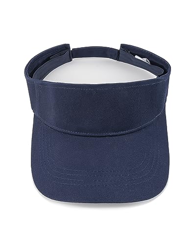 Image of Zylioo XXL Oversize Visor Hat,Large Athletic Cotton Sports Visor,Adjustable Small Solid Color Sun Cap