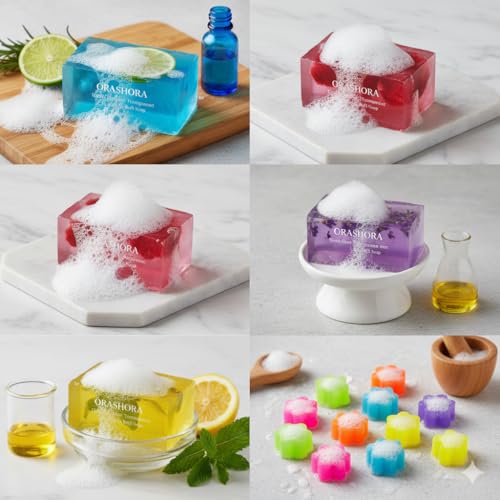 Image of Karan Herbs Melt and Pour Transparent /Clear Glycerine Soap Base - No Paraben, SLS, SLES & Alcohol Free (10KG)