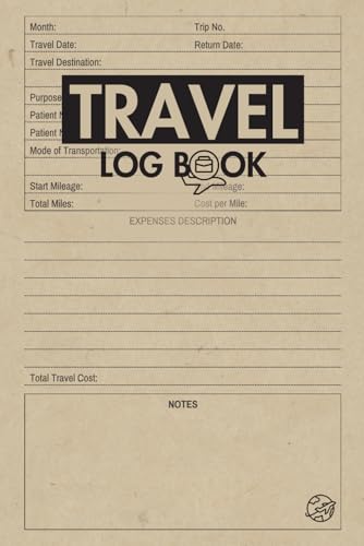 Travel Log Book: Cute Logbook Gift for Adventurers, Explorers and Frequent Travelers to Record and Track Their Trips and Memories