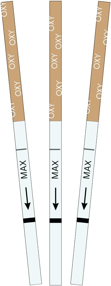 Strips de Teste de Urina OXYCO, Rápido e Preciso, Resultados em 5 Minutos [25 Unidades]