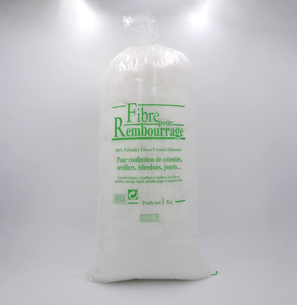 Ouate De Rembourrage Polyester 1kg Oeko-Tex - Pour Coussins, Oreillers, Peluches
