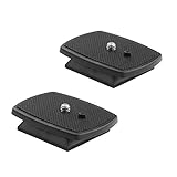 AORO スペアシュー クイックリリースプレート QRプレート 2個セット 交換 Sony VCT-60AV、VCT-D580RM、VCT-D680RMとVCT-R640などに対応 ABS樹脂製