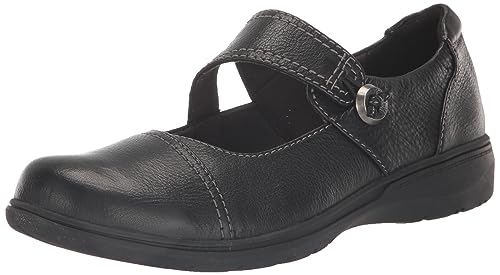 Clarks Collection Women's Carleigh Jane Mary Jane Flat, Black Leather, 8.5 Narrow US by Clarks - Used condition - CA$50.82