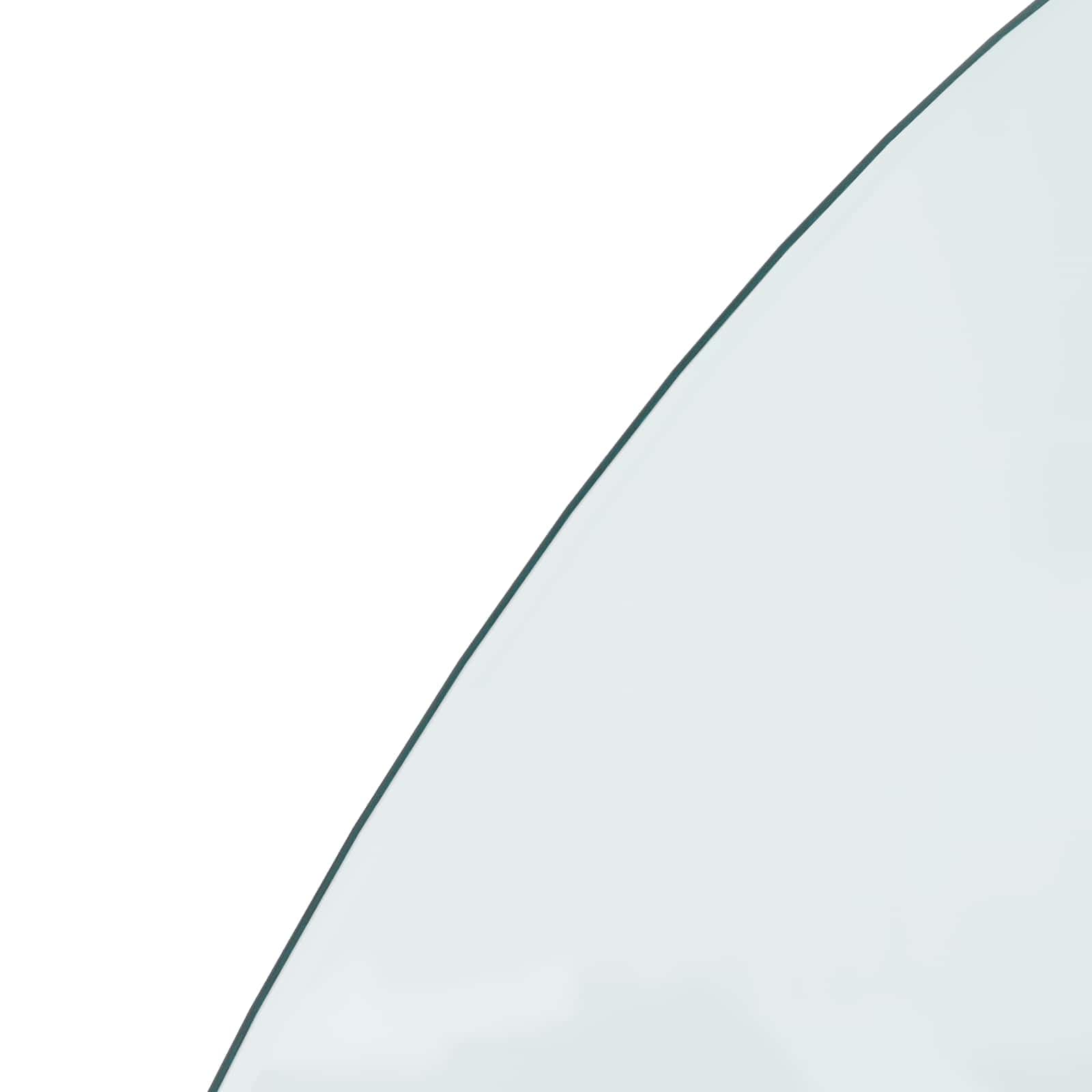 Kamin Bodenplatte 1200 x 600 mm aus Glas, Funkenschutzplatte für Kaminofen, Hitzebeständige Glasplatte für Boden, Bodenschutzplatte transparent