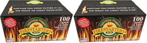 Lightning Nuggets N100SEB Super Economy Box Fire Starter,Tan Brown,100 Count