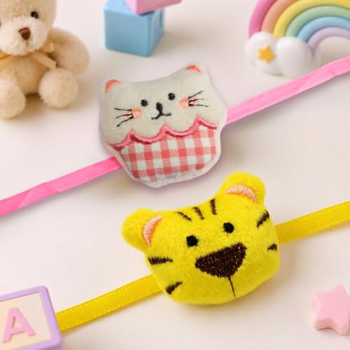 Image of CraftVatika Rakhi for Kids | Set of 2 for Brother | Perfect Rakhi for Brother Boy with Fridge Magnet, Rakshabandhan Greeting Card, Tilak Set,Home Decor (M3-Kids Set)