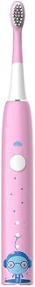 Creativity Portable Automatic Children's Ultrasonic Waterproof Soft Hair Electric Toothbrush(Black-JoJo's Bizarre Adventure1)