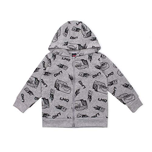 Disney Cars Boys’ 2 Pack Hoodie For Toddler And Little Kids – Red/Grey #TOP1