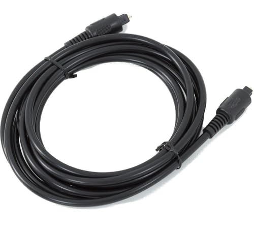 Image of LipiWorld Digital Fiber Optical Optic Audio SPDIF MD DVD TosLink Cable Lead Cord for Home Theater, Sound Bar, TV, PS4, Xbox, Playstation & More Optical Cable (5 Meter)(Black)