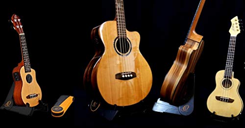 Ortega Guitars OPUS-1ORBK Ukuleleständer (Kunststoff, faltbar) orange/schwarz