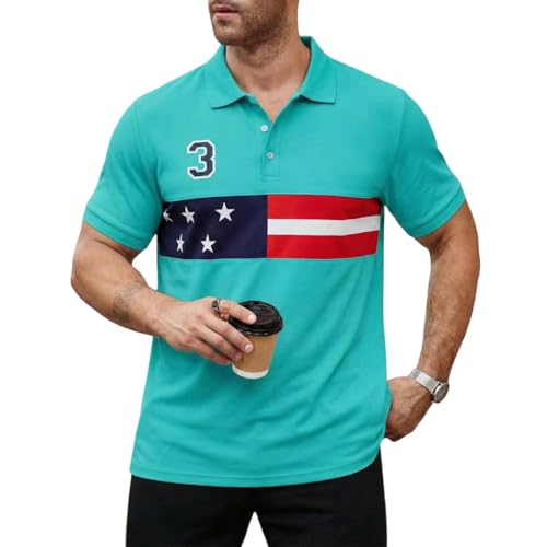 Image of Men's Polyster Stretchable Polo T-Shirts Half Sleeves Regular Fit T-Shirt for Everyday Wear