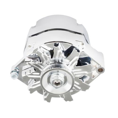 Image of New Chrome 1 Wire Self Exciting Alternator High Output 120Amp Replacement for GM 305 350 BBC SBC 10SI for Chevy for Buick Street Rod Hot Rod