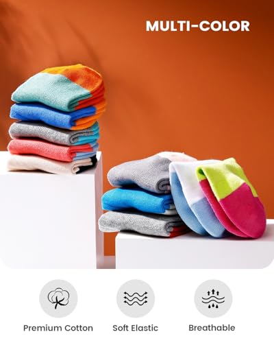 Image of IDEGG No Show Socks Women 10 Pairs Low Cut Anti-Slid Novelty Athletic Casual Invisible Liner Socks