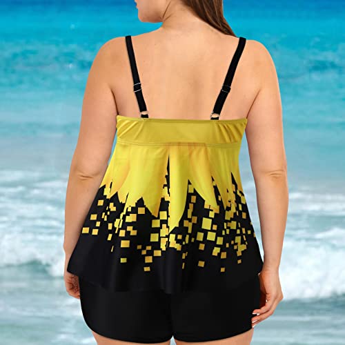 Tankini divisé pour femme grande taille avec maintien optimal
