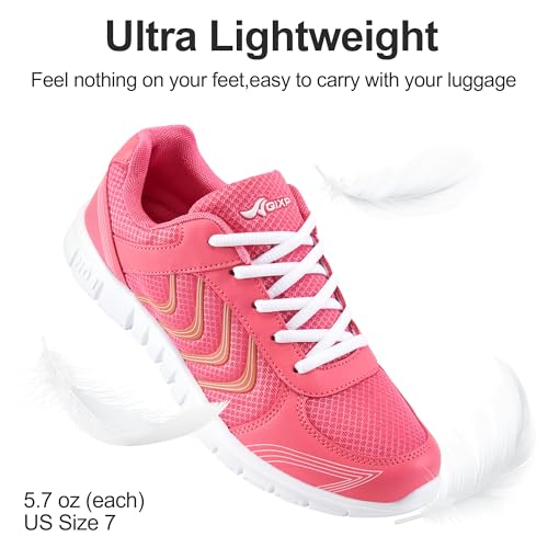 Image of DUOYANGJIASHA Lightweight Walking Shoes for Women: Comfortable & Breathable Mesh Fashion Sneakers for Daily Wear - Casual Non Slip Tennis Shoes for Workout Gym Travel