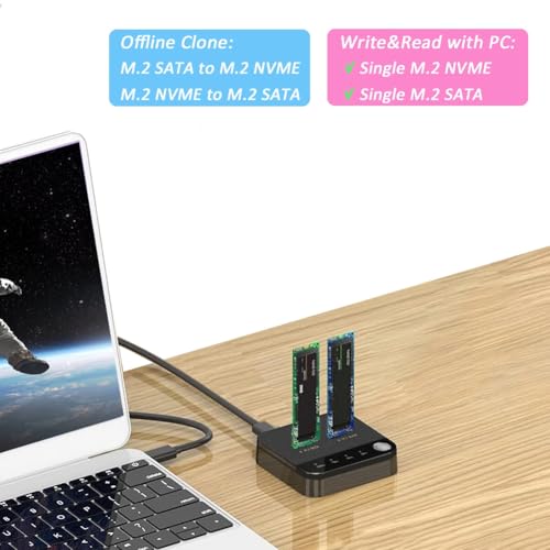Boîtier M.2 vers NVMe avec clone autonome pour libérer l'espace PC - 2
