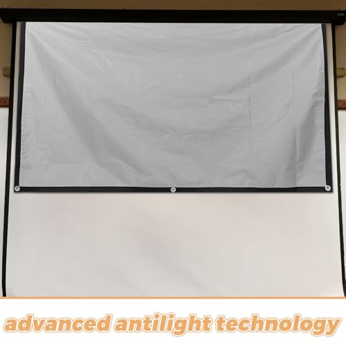 Pantalla de proyección plegable metálica 72 pulg 16:9 miniatura 3