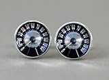 Producto de alta calidad. Gemelos para coche con diseño de retro, estilo retro, color plateado, con texto\"Velocity Gemelos de 50\" Retro Vintage Car Speedtest Gemelos plateados para coche Velocity Gemelos