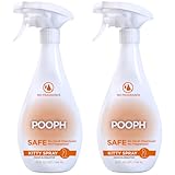 POOPH Kitty Spray - Odor Eliminator, 32oz - Dismantles Odors on a Molecular Basis, Cats, Freshener, Eliminator, Urine, Poop, Pee, Deodorizer, Fresh, Clean, Furniture, Potty, Safe - 2 Pack