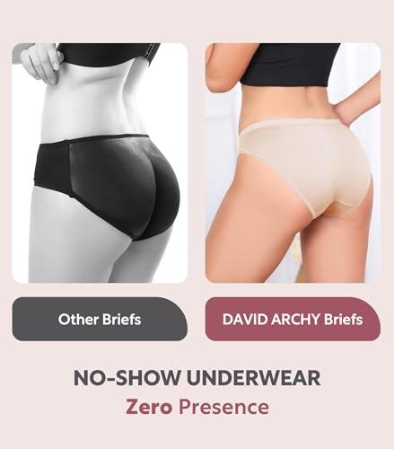 Image of DAVID ARCHY Womens Underwear, Bamboo Rayon Underwear Panties Moisture Wicking Panties, Soft Breathable, 4 Pack