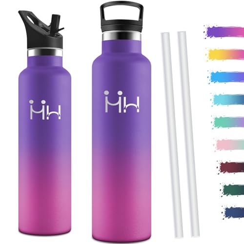 Motswedi Borraccia Termica 1 litro, con Cannuccia, Borracce Termiche, Doppia