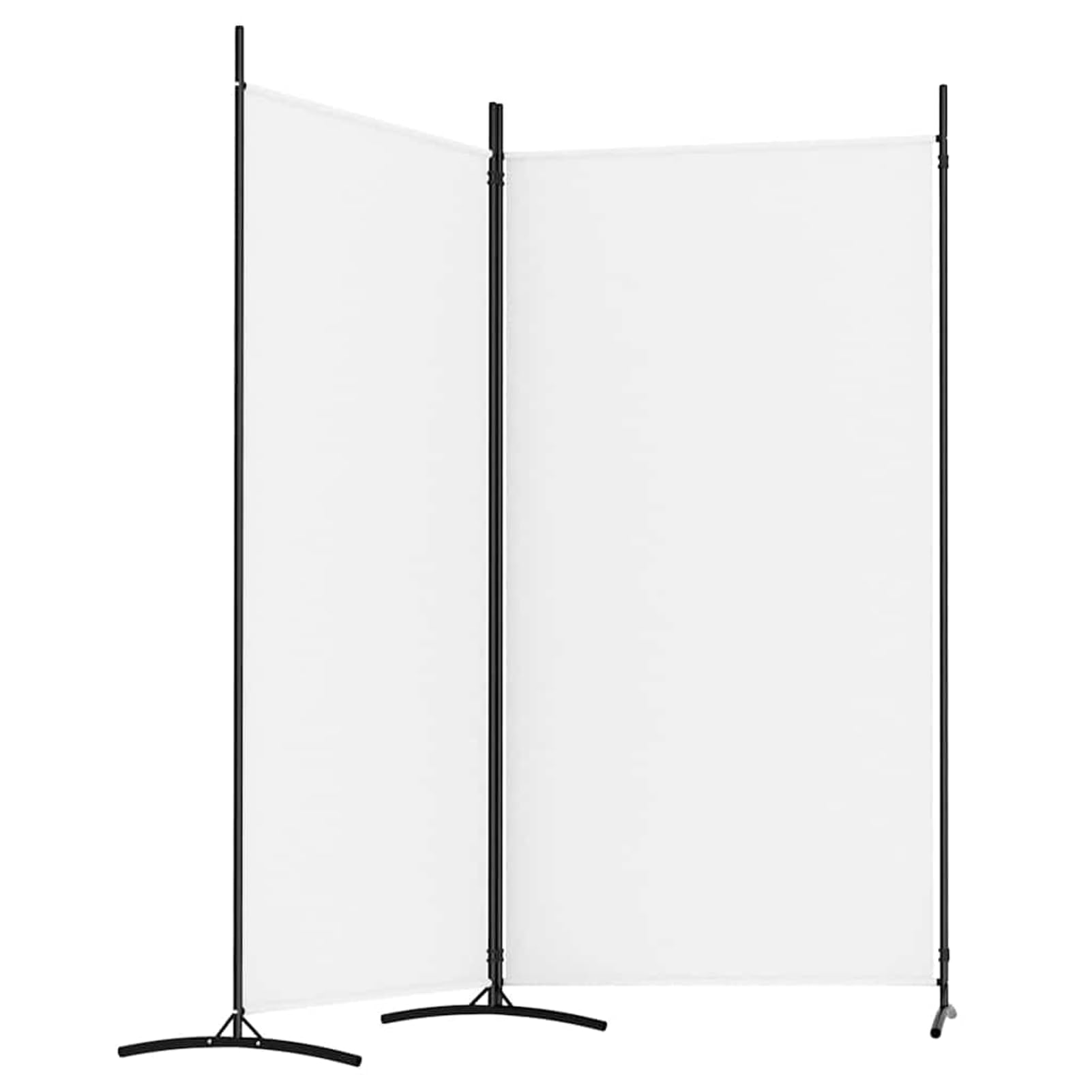 Gecheer Cloison de Séparation 2 Panneaux Blanc - 175x180 cm - Tissu 100% Polyester - Polyvalente et Pliable