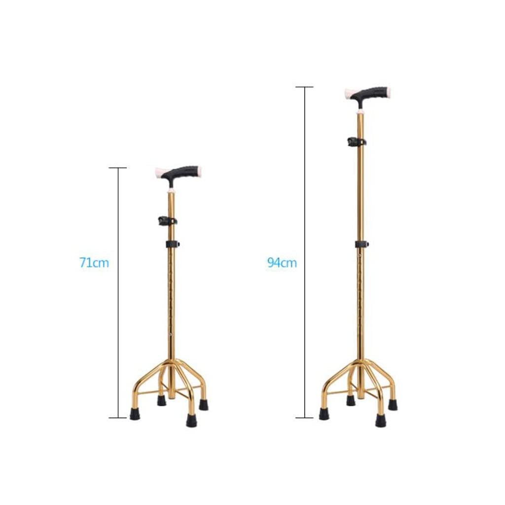 bastón, Bastón for Personas Mayores con un bastón de Cuatro Patas, Ligero y Antideslizante, Multifuncional for