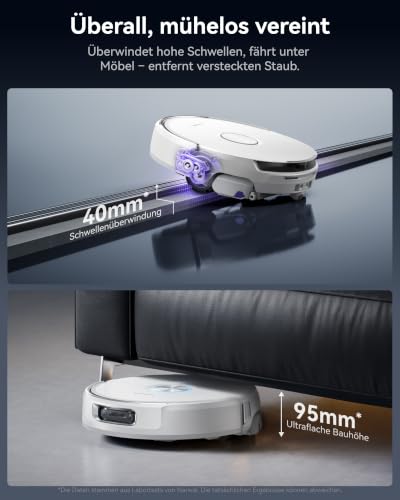 NARWAL Flow 2 Roboter-Saug-Wischroboter，Saugleistung von 31.000 Pa, Kombiniertes Kehren und Wischen… – Ansicht 9