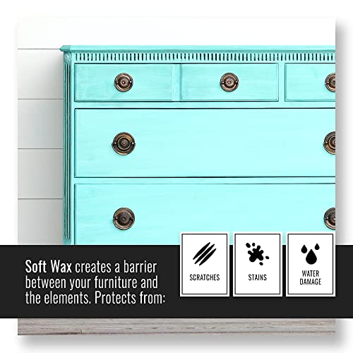 Real Milk Paint, Soft Wood Wax Seal For Wood Finishing And Refinishing, Sealer Coat For Cabinets, Wood Countertops, Furniture Paint, Beeswax, Satin, Clear, 4 Oz. #TOP4