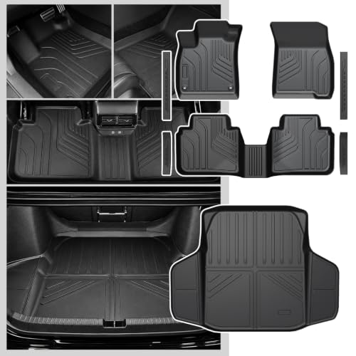 Image of Floor Mats for Honda Accord 2023-2026 Hybrid & Gas, w /Cargo Mat | Full Protection Mat Set with Cargo Liner, All Weather TPE, Non Slip & Odorless & Scratch Proof, 11th Gen Accord Accessories