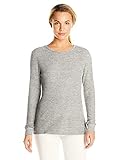 Fruit of the Loom Women's Soft Waffle Thermal Underwear Top, Medium Grey Heather, Large
