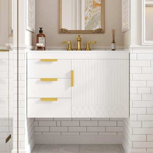 Merax 30 Inch Floating Bathroom Vanity Cabinet with Sink, Modern