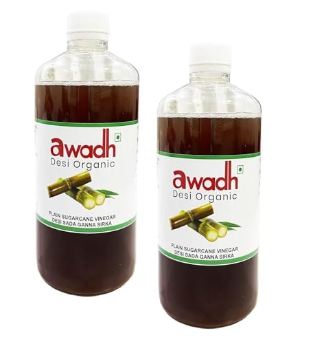 Awadh Desi Sirka,Uttar Pradesh Ka Desi Plain Sirka 500Ml X 2 Pack Of 2,Ganne Ka Desi Sada Sirka,Home Made Sugarcane Plain Vinegar,Cider (B0CJF9KVB4) Amazon Price History, Amazon Price Tracker