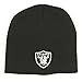 Reebok Oakland Raiders NFL Adult Team Logo Beanie Hat - Football Knit Cap, Black (Oakland Raiders - Black)