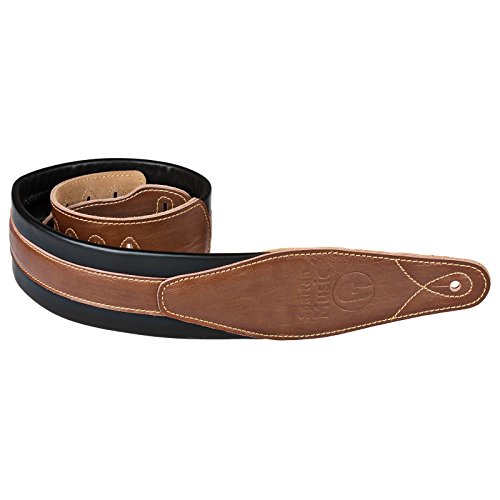Sangle en cuir pour guitare électrique Rembourrage souple - Les Beatles, Paul McCartney, John Lennon, RIngo Starr, George Harrison Sangle en cuir pour guitare électrique Rembourrage souple