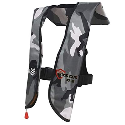 Eyson Inflatable Life Jacket Life Vest Basic Manual (639 White Camouflage Manual)