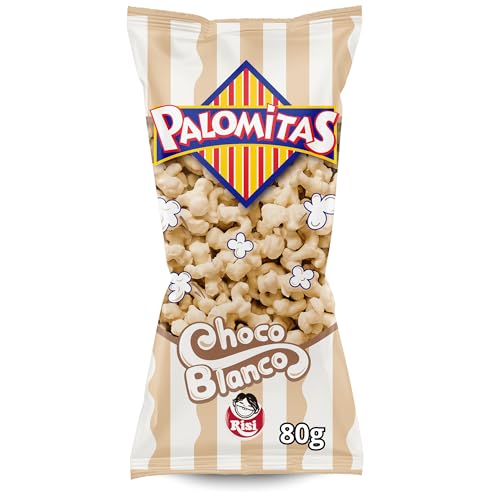Palomitas Chocolate Blanco RISI - Pack 10 Unidades 80gr
