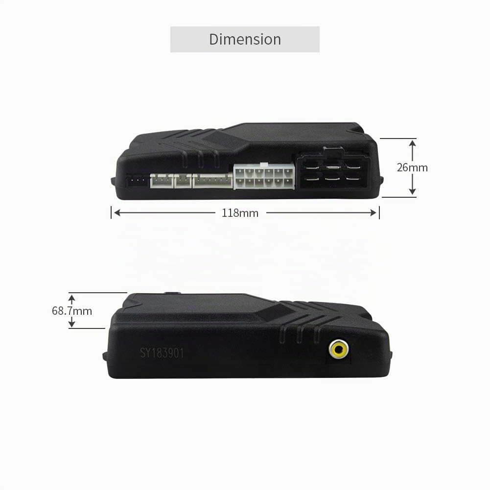 EASYGUARD Système d'alarme de voiture 2 voies EC201-M9 avec écran LCD de 1,75 pouces grand écran de téléavertisseur de choc DC 12 V