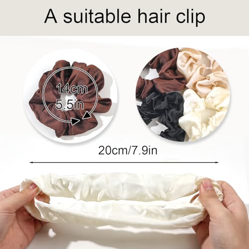 Image of Hair Scrunchies for Women - Hair Ties No Damage Both for Thick Hair or Thin Hair Curl Hair No Crease Scrunchies Ponytail Holder No Hurt Your Hair