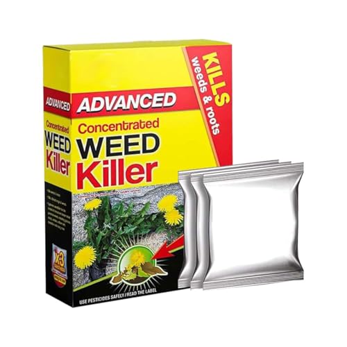 Advanced Concentrated Weedkiller 80ml x Sachets Super Strength Advanced Glyphosate Weed killer For Powerful and Long-Lasting Tough Weeds & Roots Control (3)