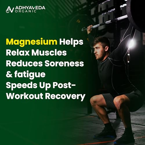 Image of Magnesium Glycinate - 550 mg per Capsule (121 mg Elemental Mg) - Supports Muscle Relaxation, Nerve Health & Better Sleep - 60 Veg Capsules - Pack of 2 - FSSAI Approved
