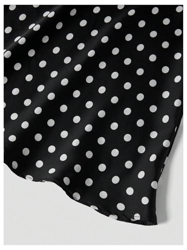 GORGLITTER Women's Polka Dots Long Flowy Skirts Dressy High Waisted Business Causal Skirt4