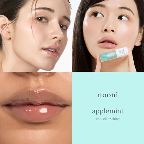 Image of NOONI Korean Lip Oil - Applemint | Long-Lasting, Moisturizing, Plumping, Revitalizing for Dry Lips, Waterproof, No Peel Off, Hydrating, Nourishing Crystal Clear Lip Stain, 0.12 FL Oz