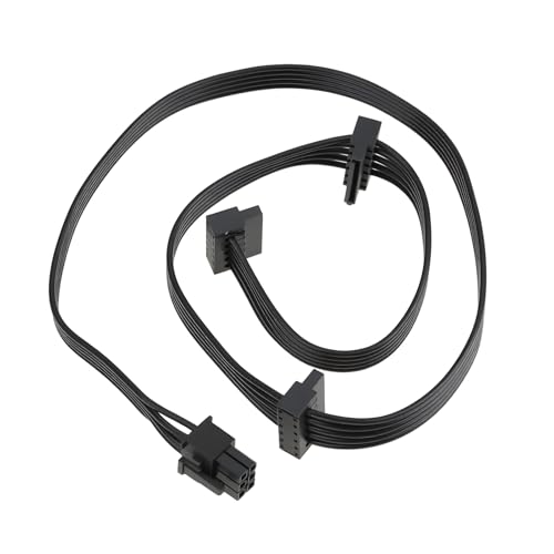 Câble 6 broches vers SATA X3 angle droit résout le manque de place sur Corsair RM1000X