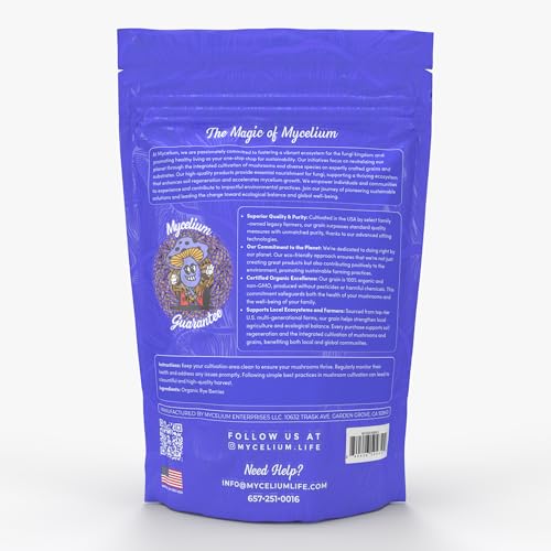 Granulado de Centeno para Cultivo de Hongos 5 lb miniatura 2