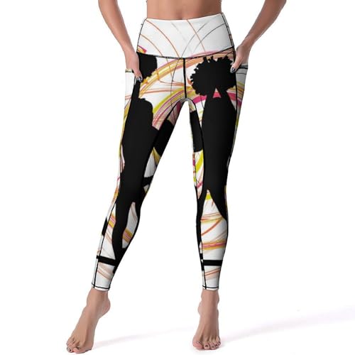 Leggings pour fitness gym sans glisser Pom-Pom Girl pantalon sport yoga taille haute opaque taille S