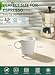 Sweese 3.5oz Porcelain Espresso Cups Set of 4, Mini Coffee Mugs Demitasse Cups - White