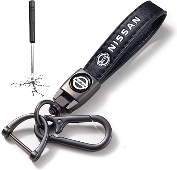 Car Keyring, Car Keychin replacement for Car, SUV, Auto, Keyring for Men and Women Car Accessories Family Present, Black