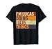 Personalized Name Fathers Day outfit For Men Retro I'm LUCAS Doing LUCAS Things Funny Birthday Joke T-Shirt